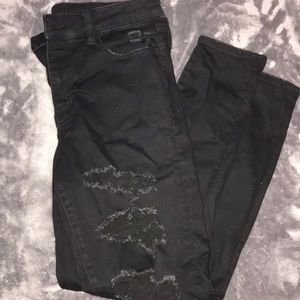 American eagle ripped high waisted jeans